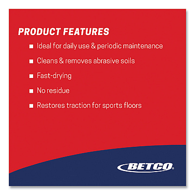 Betco Squeaky Concentrate Floor Cleaner, Characteristic Scent, 1 gal Bottle, 4/Carton (BETB06950412)