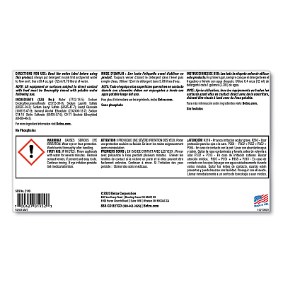 Betco Symplicty Citrusuds Manual Dishwashing Detergent, Lemon Scent, 1 gal Bottle, 4/Carton (BET21090400)