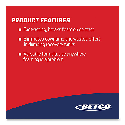 Betco FiberPro Foam Control Liquid Defoamer, 1 gal Bottle, 4/Carton (BET4030400)