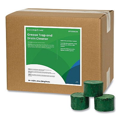 Betco FOG Puck Large Grease Trap and Drain Cleaner, 8 oz, 64/Carton (BETZ320C1400)
