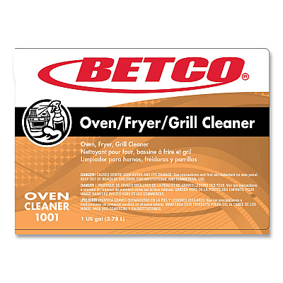 Betco Oven Fryer Grill Cleaner, Characteristic Scent, 1 gal Bottle, 4/Carton (BET10010400)