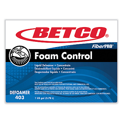 Betco FiberPro Foam Control Liquid Defoamer, 1 gal Bottle, 4/Carton (BET4030400)