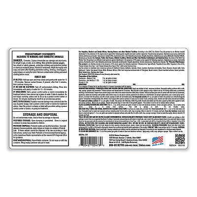 Betco AF79 Acid-Free Bathroom Cleaner Concentrate, Ocean Breeze Scent, 2 L Bottle, 4/Carton (BET3314700)