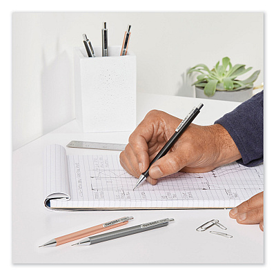 Paper Mate Advanced Mechanical Pencils, 0.5 mm, HB (#2), Black Lead, Gun Metal Gray Barrel (PAP2128197)