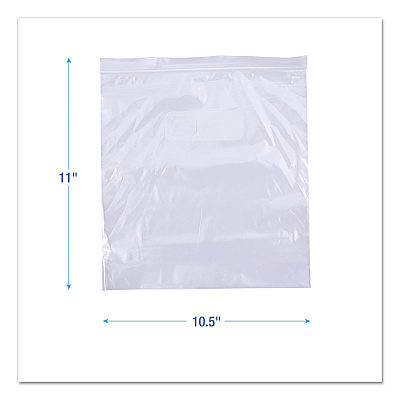 Boardwalk Reclosable Freezer Storage Bags, 1 gal, 10.5" x 11", Clear, 250/Box (BWK1GALFZRBAG)