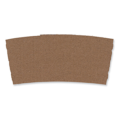 Boardwalk Cup Sleeves, Fits 10 oz to 20 oz Hot Cups, Kraft, 1,200/Carton (BWK1020SLEEVE)
