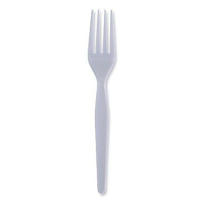 Boardwalk Heavyweight Polystyrene Cutlery, Fork, White, 1000/Carton (BWKFORKHW)