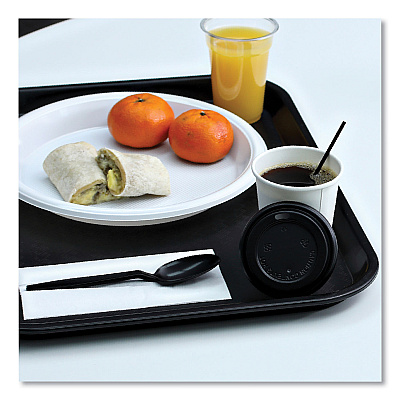 Boardwalk Hot Cup Lids, Fits 8 oz Hot Cups, Black, 1,000/Carton (BWKHOTBL8)