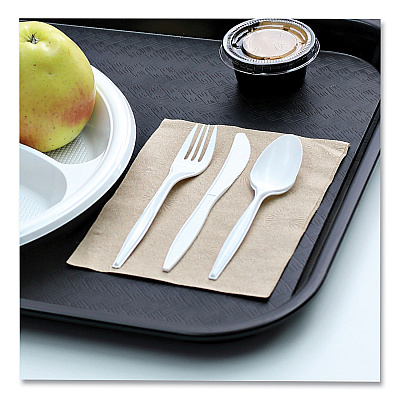 Boardwalk Mediumweight Wrapped Polypropylene Cutlery, Knives, White, 1,000/Carton (BWKKNIFEIW)