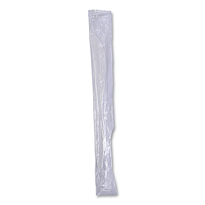 Boardwalk Mediumweight Wrapped Polypropylene Cutlery, Knives, White, 1,000/Carton (BWKKNIFEIW)