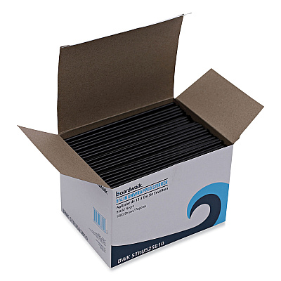 Boardwalk Single-Tube Stir-Straws, 5.25", Polypropylene, Black, 1,000/Pack, 10 Packs/Carton (BWKSTRU525B10)