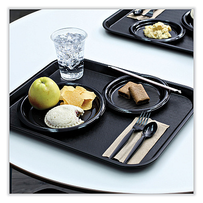 Boardwalk Heavyweight Wrapped Polystyrene Cutlery, Teaspoon, Black, 1,000/Carton (BWKTSHWPSBIW)