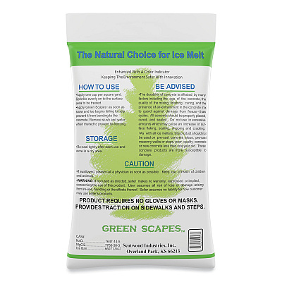 Scotwood Industries Green Scapes Ice Melt, 50 lb Bag (SCW50BGREEN)