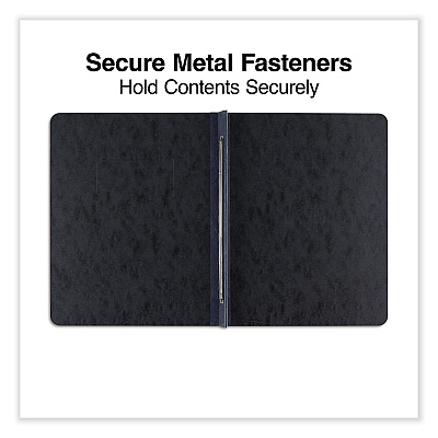 Universal Pressboard Report Cover, Two-Piece Prong Fastener, 3" Capacity, 8.5 x 11, Black/Black (UNV80571)