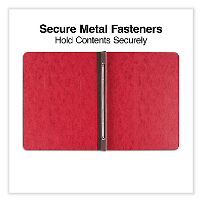 Universal Pressboard Report Cover, Two-Piece Prong Fastener, 3" Capacity, 8.5 x 11, Executive Red/Executive Red (UNV80579)