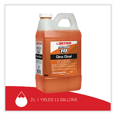 Betco Citrus Chisel, Citrus Scent, 2 L Bottle, 4/Carton (BET1674700)