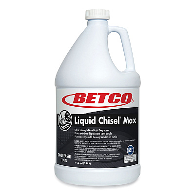 Betco Liquid Chisel Max Non-Butyl Degreaser, Characteristic Scent, 1 gal Bottle, 4/Carton (BET1450400)