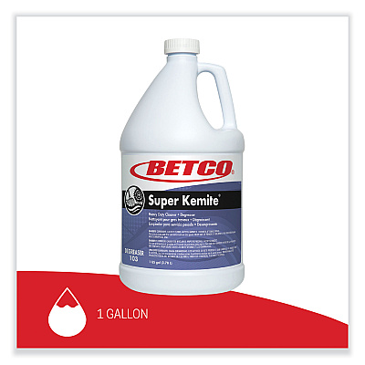 Betco Super Kemite Butyl Degreaser, Cherry Scent, 1 gal Bottle, 4/Carton (BET1030400)