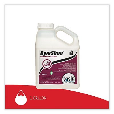 Betco GymShoe Gloss Sport Finish, Mild Scent, 1 gal Bottle, 4/Carton (BETB16774312)