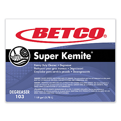 Betco Super Kemite Butyl Degreaser, Cherry Scent, 1 gal Bottle, 4/Carton (BET1030400)