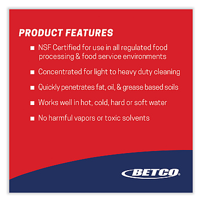 Betco Liquid Chisel Max Non-Butyl Degreaser, Characteristic Scent, 1 gal Bottle, 4/Carton (BET1450400)