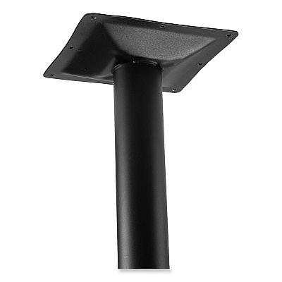 NPS Cafe Table, 36w x 36d x 36h, Square Top/Round Base, Mahogany Top, Black Base (NPSCT33636RC1MY)