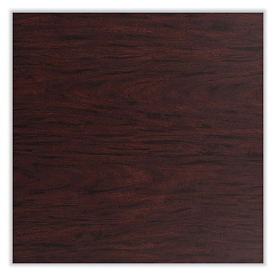 NPS Cafe Table, 36w x 36d x 36h, Square Top/Round Base, Mahogany Top, Black Base (NPSCT33636RC1MY)