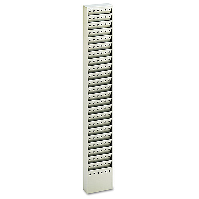 Safco Steel Magazine Rack, 23 Compartments, 10w x 4d x 65.5h, Gray (SAF4322GR)