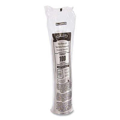 Dart Plastic Dome Lid, Fits 5.5 oz to 26 oz Foam Cups, Clear, 1,000/Carton (DCCDNR626)