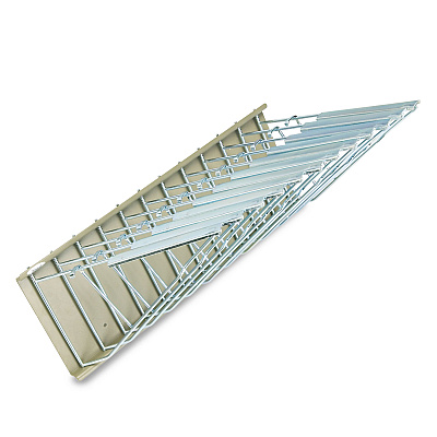 Safco Sheet File Pivot Wall Rack, 12 Hanging Clamps, 24w x 14.75d x 9.75h, Sand (SAF5016)