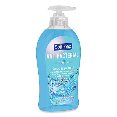 Softsoap Antibacterial Hand Soap, Cool Splash Scent, 11.25 oz (CPC98537EA)