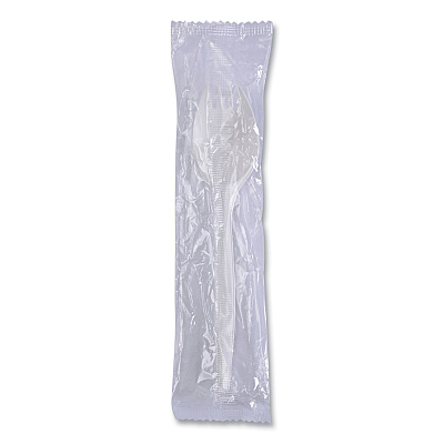 Boardwalk Mediumweight Wrapped Polypropylene Cutlery, Spork, White, 1,000/Carton (BWKSPRKMWPPWIW)