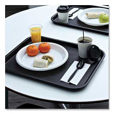 Boardwalk Heavyweight Wrapped Polypropylene Cutlery, Teaspoon, Black, 1,000/Carton (BWKTSHWPPBIW)