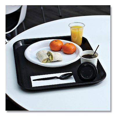 Boardwalk Heavyweight Wrapped Polypropylene Cutlery, Teaspoon, Black, 1,000/Carton (BWKTSHWPPBIW)