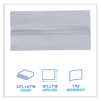 Boardwalk Tallfold Dispenser Napkin, 12" x 7", White, 500/Pack, 20 Packs/Carton (BWK8302W)