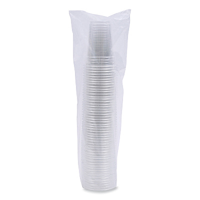 Boardwalk Clear Plastic Cold Cups, 9 oz, PET, 50 Cups/Sleeve, 20 Sleeves/Carton (BWKPET9)