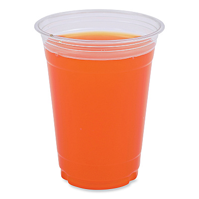 Boardwalk Clear Plastic Cold Cups, 16 oz, PET, 50 Cups/Sleeve, 20 Sleeves/Carton (BWKPET16)