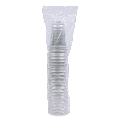 Boardwalk Clear Plastic Cold Cups, 16 oz, PET, 50 Cups/Sleeve, 20 Sleeves/Carton (BWKPET16)