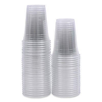 Boardwalk Clear Plastic Cold Cups, 16 oz, PET, 50 Cups/Sleeve, 20 Sleeves/Carton (BWKPET16)