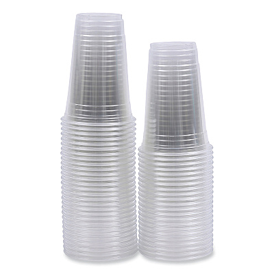 Boardwalk Clear Plastic Cold Cups, 20 oz, PET, 50 Cups/Sleeve, 20 Sleeves/Carton (BWKPET20)