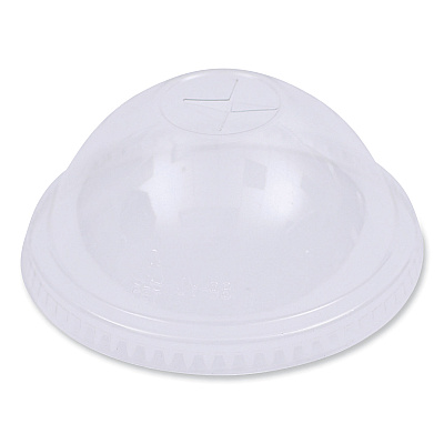 Boardwalk PET Cold Cup Dome Lids, Fits 14 oz to 24 oz Plastic Cups, Clear, 100 Lids/Sleeve, 10 Sleeves/Carton (BWKPETDOME)