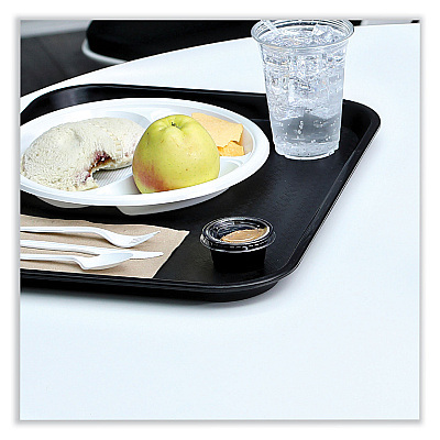 Boardwalk Souffle/Portion Cup Lids, Fits 1.5 oz and 2 oz Portion Cups, Clear, 2,500/Carton (BWKPRTLID2)