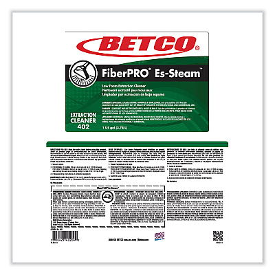 Betco FiberPRO Es-Steam Carpet Cleaner, Country Fresh, 1 gal Bottle, 4/Carton (BET4020400)