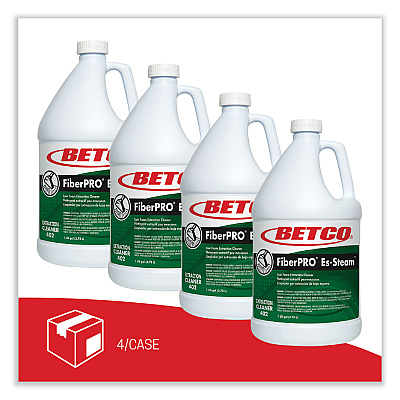 Betco FiberPRO Es-Steam Carpet Cleaner, Country Fresh, 1 gal Bottle, 4/Carton (BET4020400)
