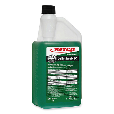 Betco Daily Scrub SC Floor Cleaner, Characteristic Scent, 32 oz Bottle, 6/Carton (BET1884800)