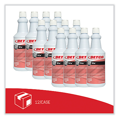 Betco Stix Toilet Bowl Cleaner, Cherry Almond Scent, 32 oz Bottle, 12/Carton (BET761200)