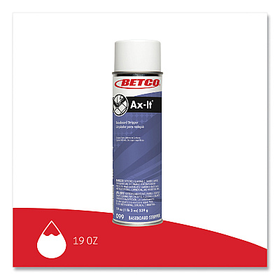 Betco Ax-It Aerosol Baseboard Stripper, Sassafras Scent, 19 oz Aerosol Spray, 12/Carton (BET0992300CT)