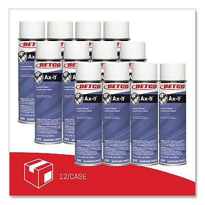 Betco Ax-It Aerosol Baseboard Stripper, Sassafras Scent, 19 oz Aerosol Spray, 12/Carton (BET0992300CT)