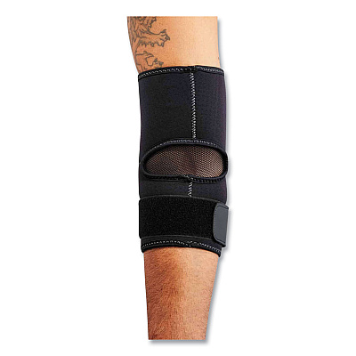 ergodyne ProFlex 655 Compression Arm Sleeve with Strap, Medium, Black (EGO16583)