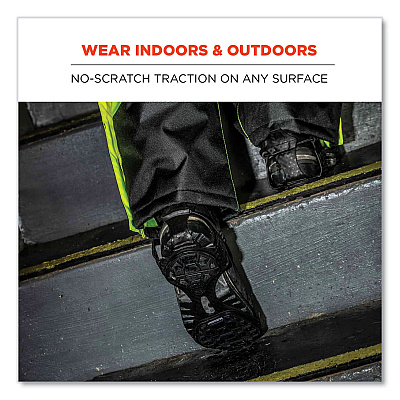 ergodyne Trex 6325 Spikeless Traction Devices, X-Large, Black, Pair (EGO16925)